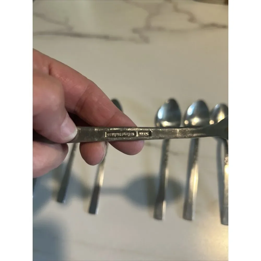 8 National Stainless Steel Flatware‎ N.S. Co. Japan Tablespoons